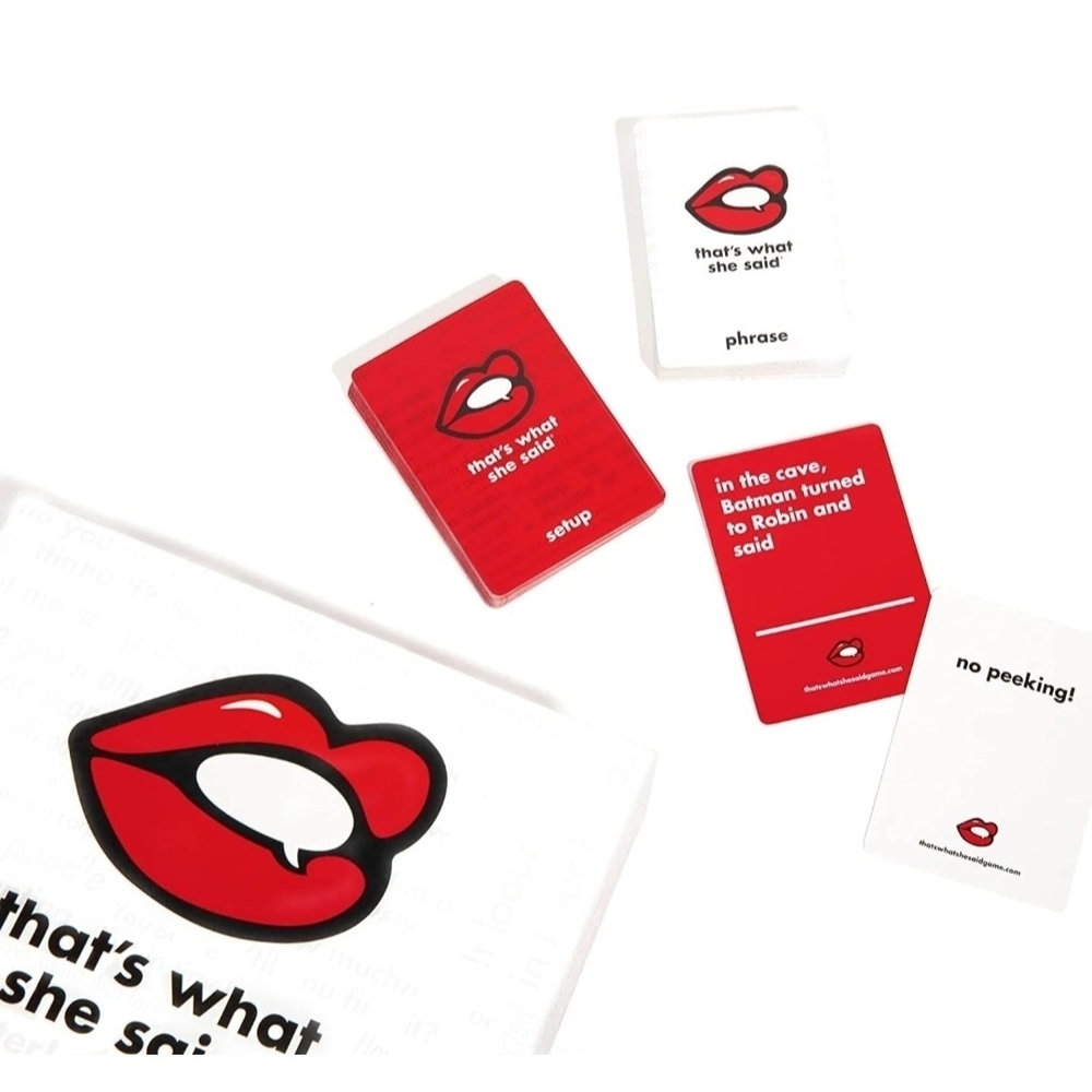 That's What She Said Party Game - Red and White - Picture 2 of 6